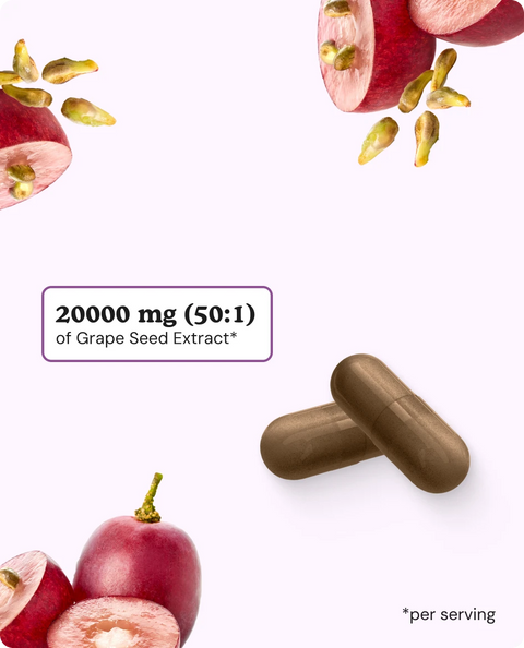 Grape Seed Extract Capsules - 120 Count