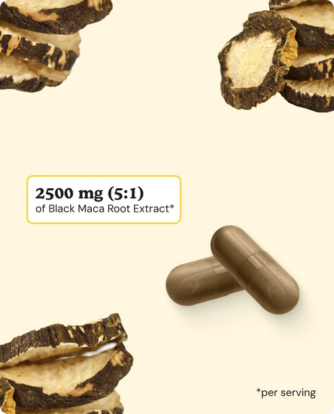Black Maca Root Capsules - 180 Count
