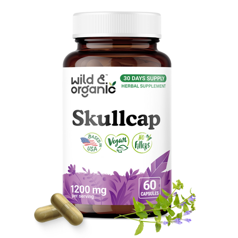 Skullcap Herb Capsules - 60 Count