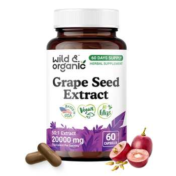 Grape Seed Extract Capsules - 60 Count