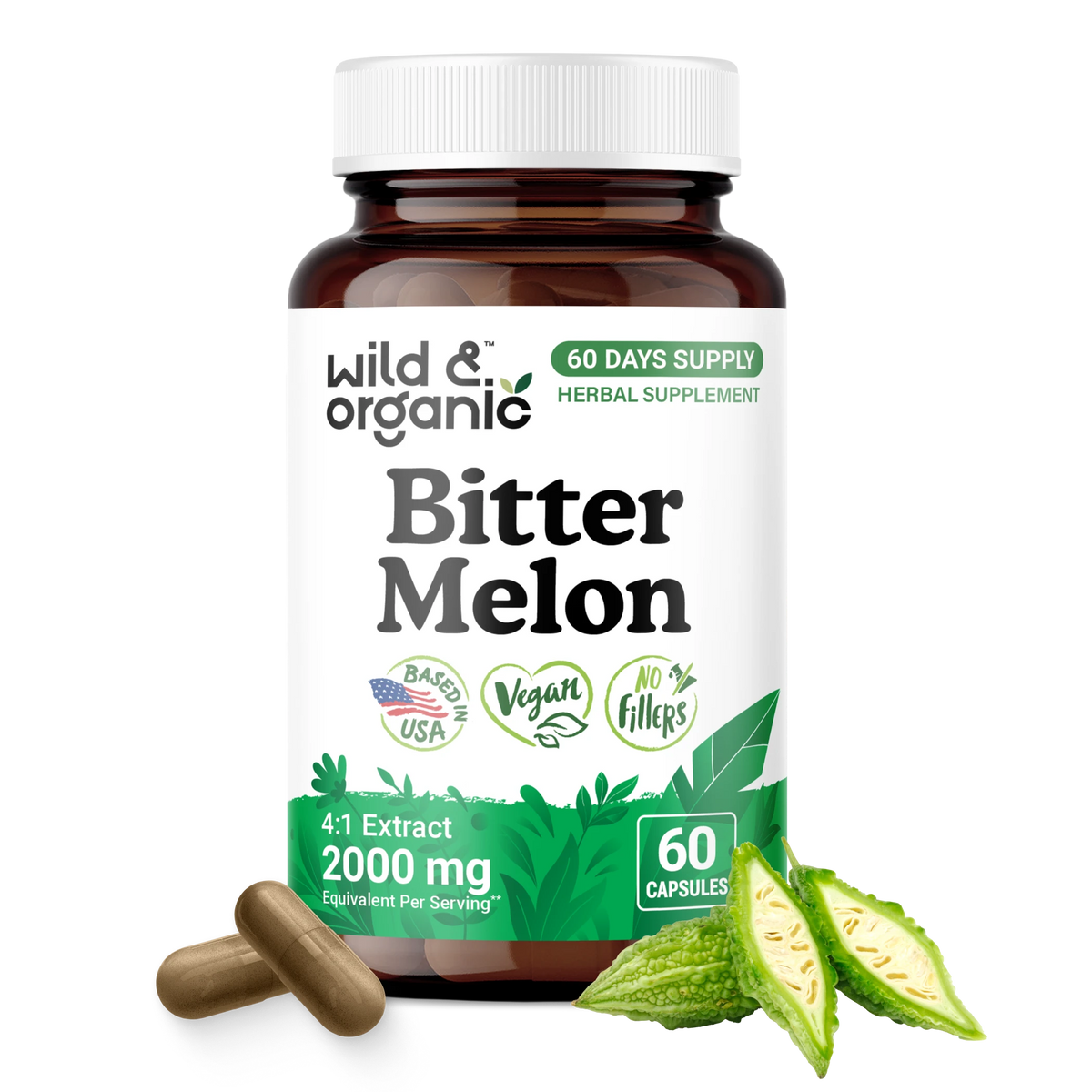 Bitter Melon Capsules - 60 Count
