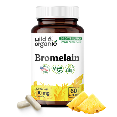 Bromelain Capsules - 60 Count