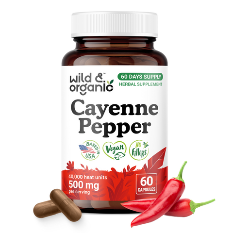 Cayenne Pepper Capsules - 60 Count