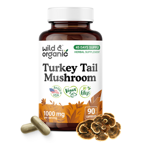 Turkey Tail Mushroom Capsules - 90 Count
