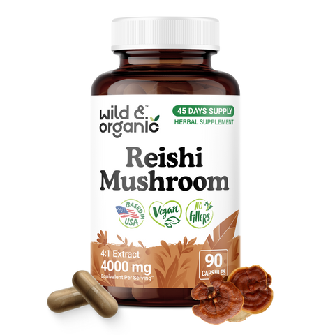Reishi Mushroom Capsules - 90 Count
