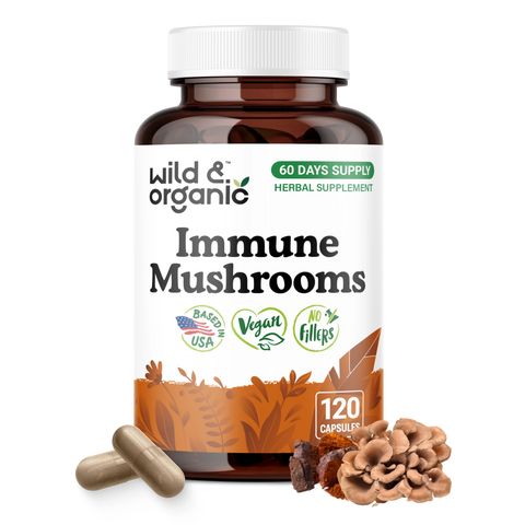 Immune Mushrooms Capsules - 120 Count