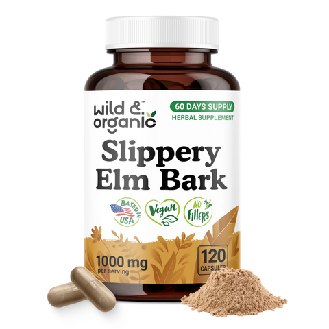 Slippery Elm Bark Capsules - 120 Count