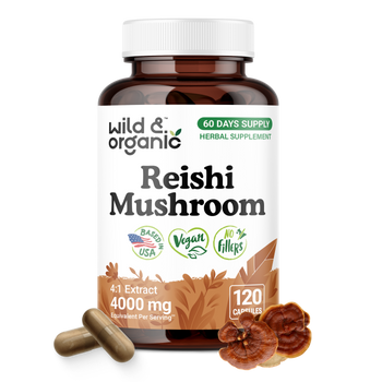 Reishi Mushroom Capsules - 120 Count