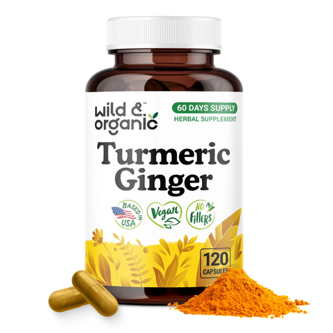 Turmeric & Ginger Capsules - 120 Count