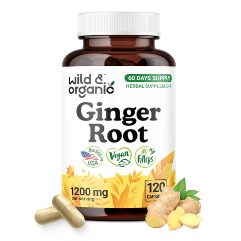 Ginger Root Capsules - 120 Count