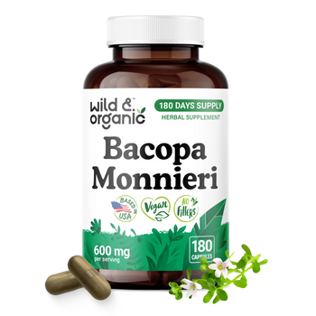 Bacopa Monnieri Capsules - 180 Count