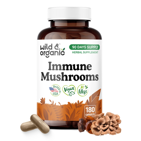 Immune Mushrooms Capsules - 180 Count