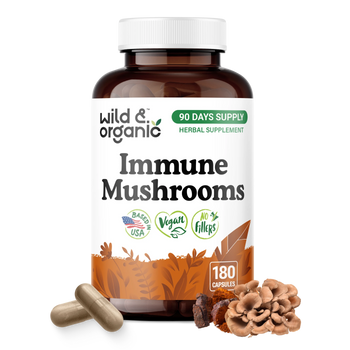 Immune Mushrooms Capsules - 180 Count