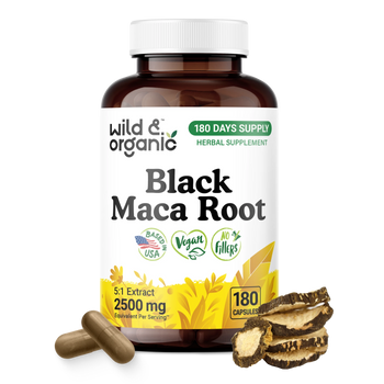 Black Maca Root Capsules - 180 Count