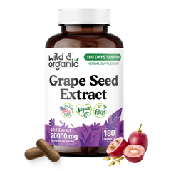 Grape Seed Extract Capsules - 180 Count