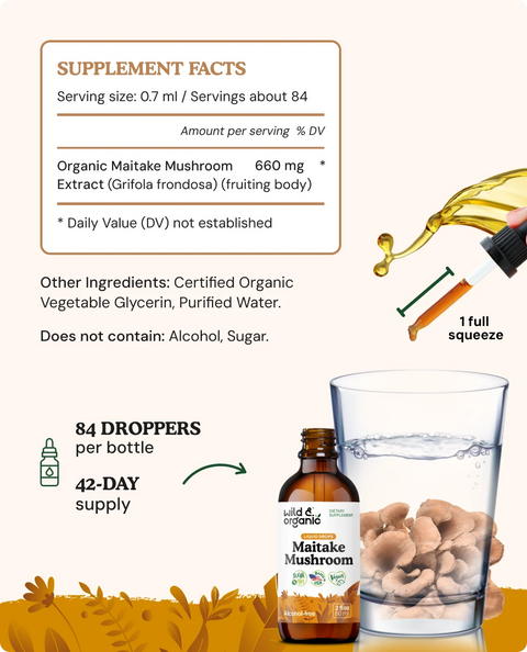 Maitake Mushroom Extract supplement facts