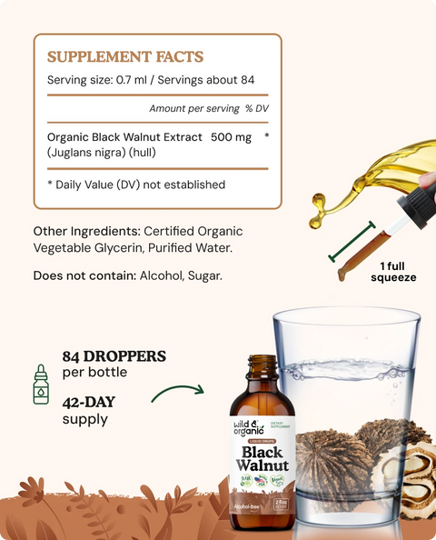 Black Walnut Extract supplement facts