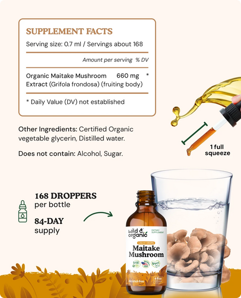Maitake Mushroom Extract supplement facts