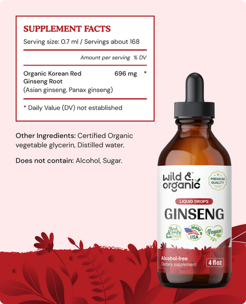 Ginseng Tincture - 4 fl.oz. Bottle