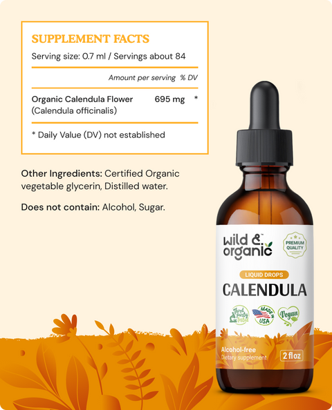 Calendula Tincture - 2 fl.oz. Bottle