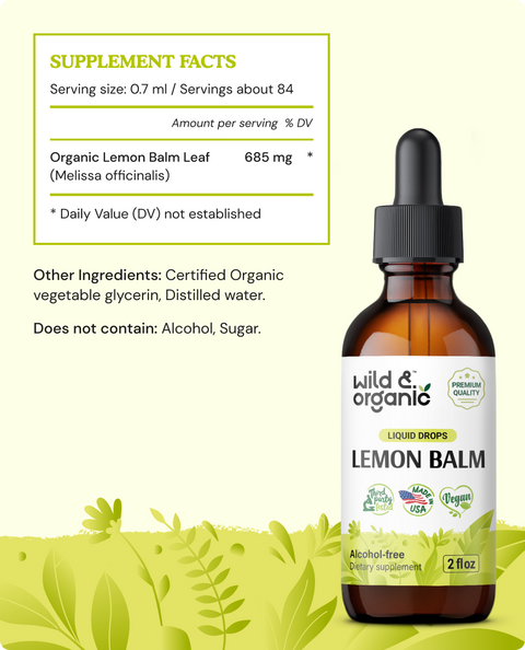 Lemon Balm Tincture - 2 fl.oz. Bottle
