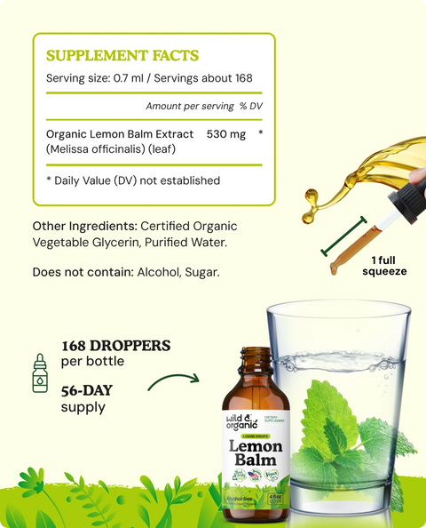 Lemon Balm Extract supplement facts