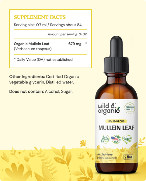 Mullein Leaf Tincture - 2 fl.oz. Bottle