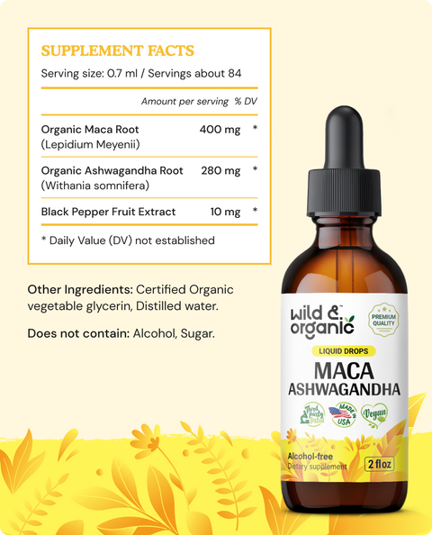 Maca Ashwagandha Tincture - 2 fl.oz. Bottle