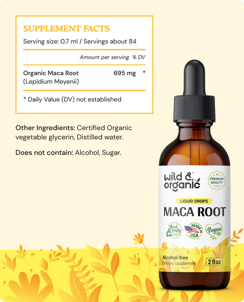 Maca Root Tincture - 2 fl.oz. Bottle