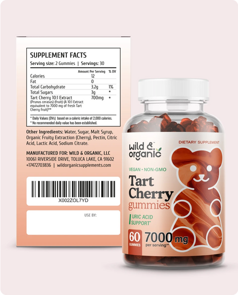 Tart Cherry chewables supplement facts