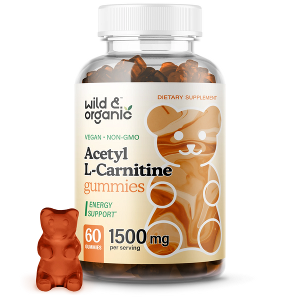 Acetyl L-Carnitine Gummies, 1500Mg., 60 Chews | Wild & Organic Acetyl L-Carnitine Gummies, 1500Mg., 60 Chews | Wild & Organic