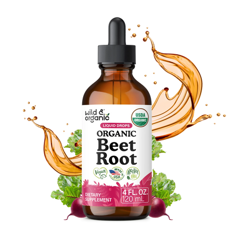 Organic Beet Root Extract Liquid Drops - 4 fl. oz.