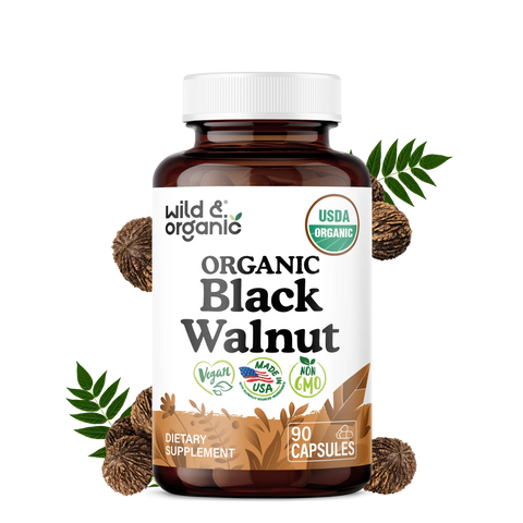 Organic Black Walnut Capsules — 90 Count