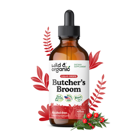 Butcher's Broom Tincture - 4 fl.oz. Bottle