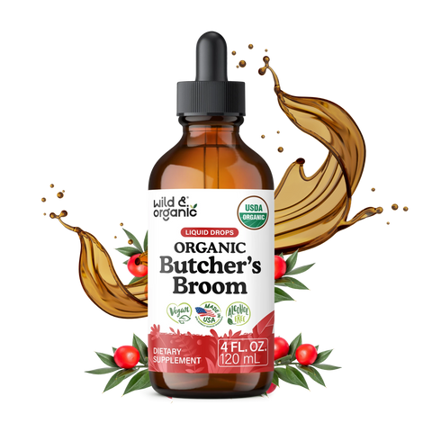 Organic Butcher's Broom Liquid Drops - 4 fl. oz.