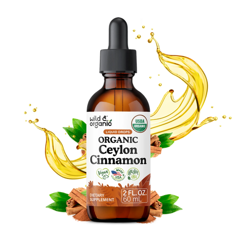 Organic Ceylon Cinnamon Liquid Drops - 2 fl. oz.