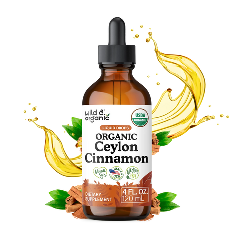Organic Ceylon Cinnamon Liquid Drops - 4 fl. oz.