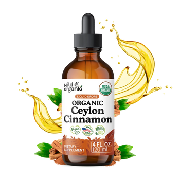 Organic Ceylon Cinnamon Liquid Drops - 4 fl. oz.