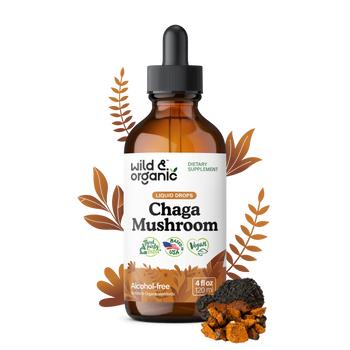 Chaga Mushroom Tincture - 4 fl.oz. Bottle
