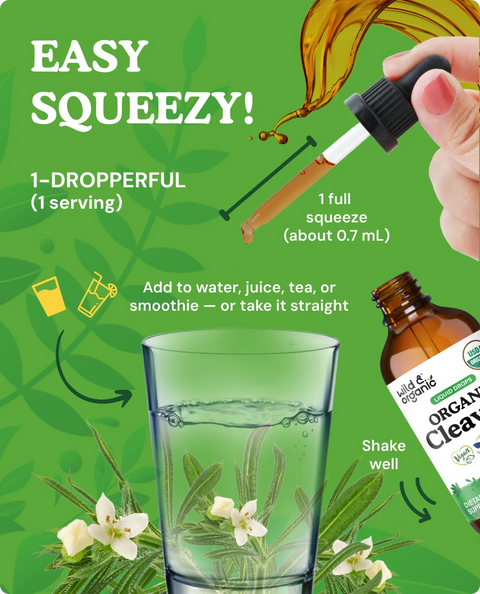 Organic Cleavers Liquid Drops - 4 fl. oz.