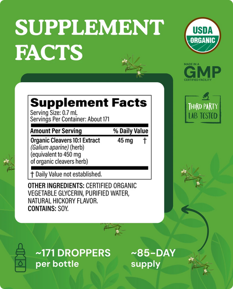 Organic Cleavers Liquid Drops - 4 fl. oz.