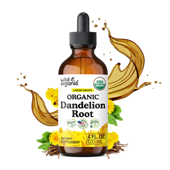 Organic Dandelion Root Liquid Drops - 4 fl. oz.