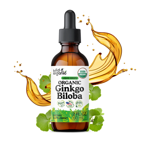 Organic Ginkgo Biloba Liquid Drops - 2 fl. oz.