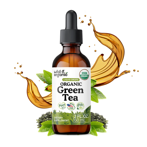 Organic Green Tea Extract Liquid Drops - 2 fl. oz.