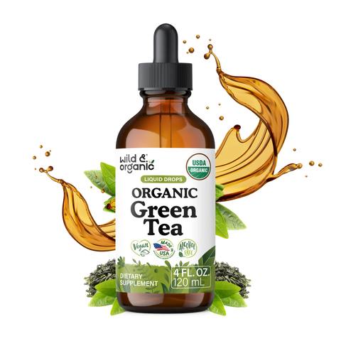 Organic Green Tea Extract Liquid Drops - 4 fl. oz.