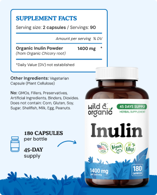Inulin Capsules - 180 Count