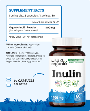 Inulin Capsules - 60 Count