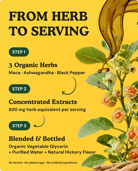 Organic Maca Ashwagandha Tincture - 4 fl. oz.