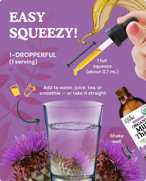 Organic Milk Thistle Liquid Drops - 2 fl. oz.