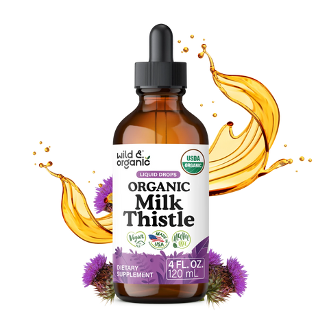 Organic Milk Thistle Liquid Drops - 4 fl. oz.